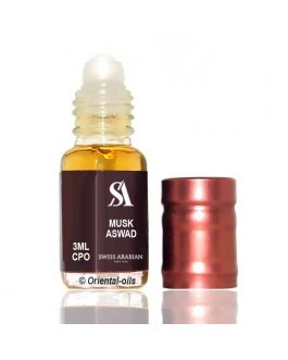 Musk Aswad (Black Musk) Perfume Oil – Woody, Amber Perfume by Swiss Arabian 3ml